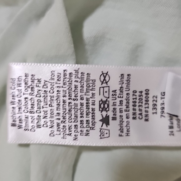 Urban Outfitter Mint Green Long Sleeve T-shirt Hoodie Cropped Oversize Size S - Picture 7 of 7